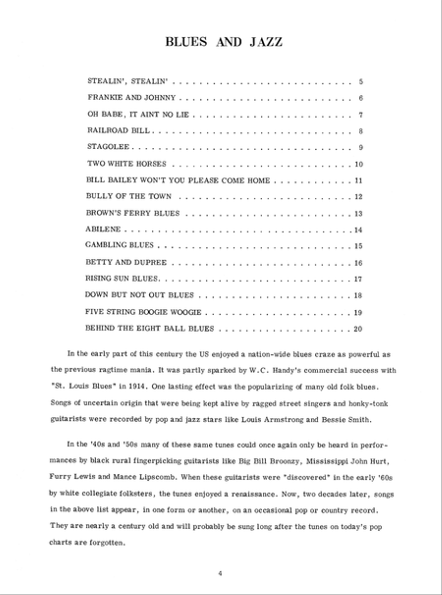 Ragtime, Blues & Jazz for Banjo Banjo scores gallery preview page 5