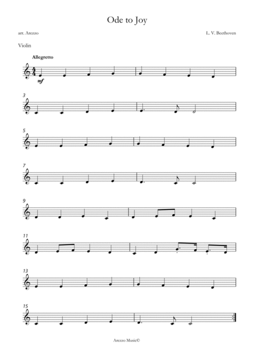 violin and cello ode to joy in c sheet music image number null