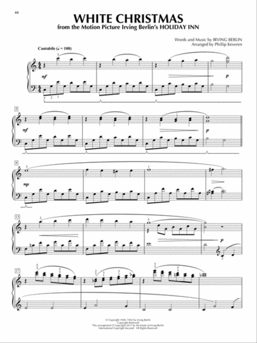 Christmas Songs for Classical Piano Piano Solo scores gallery preview page 5