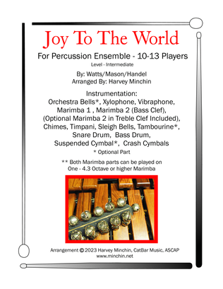 Joy To The World for Percussion Ensemble