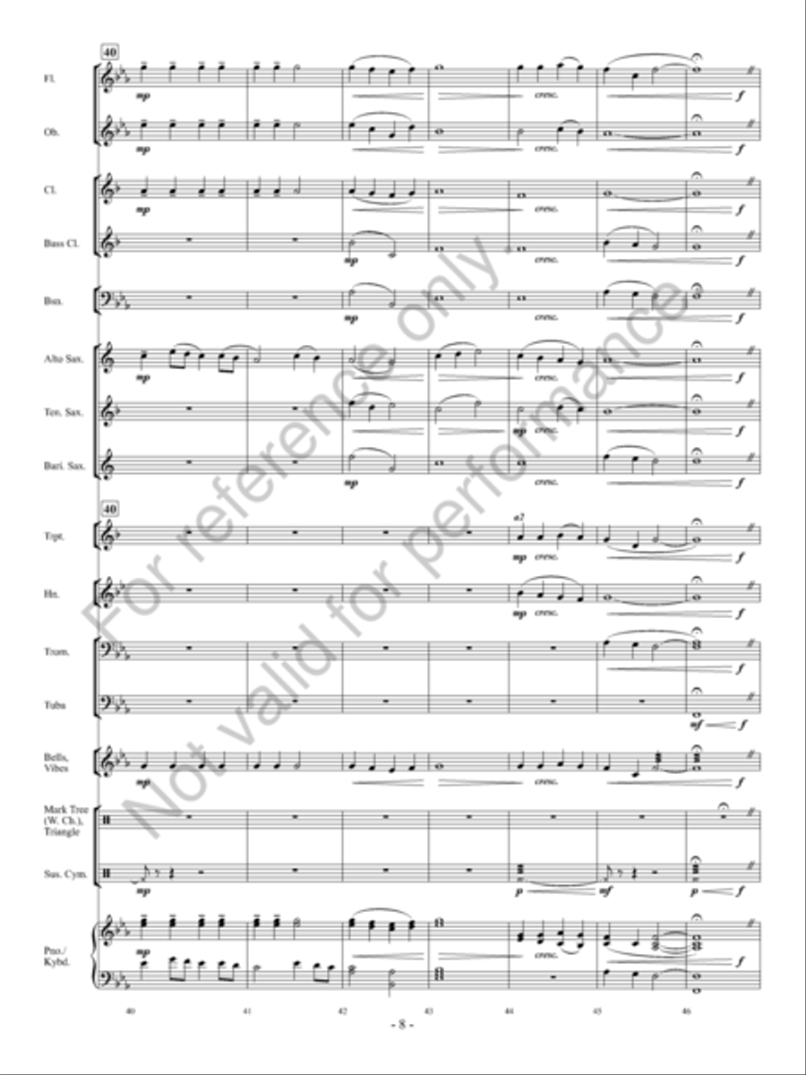 Aura Lea Concert Band scores gallery preview page 9