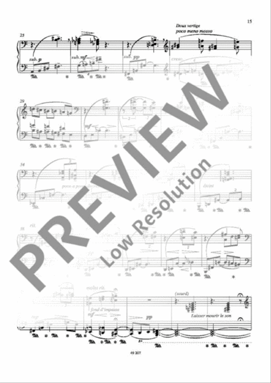 Reflexions Reflexions Piano Solo scores gallery preview page 16