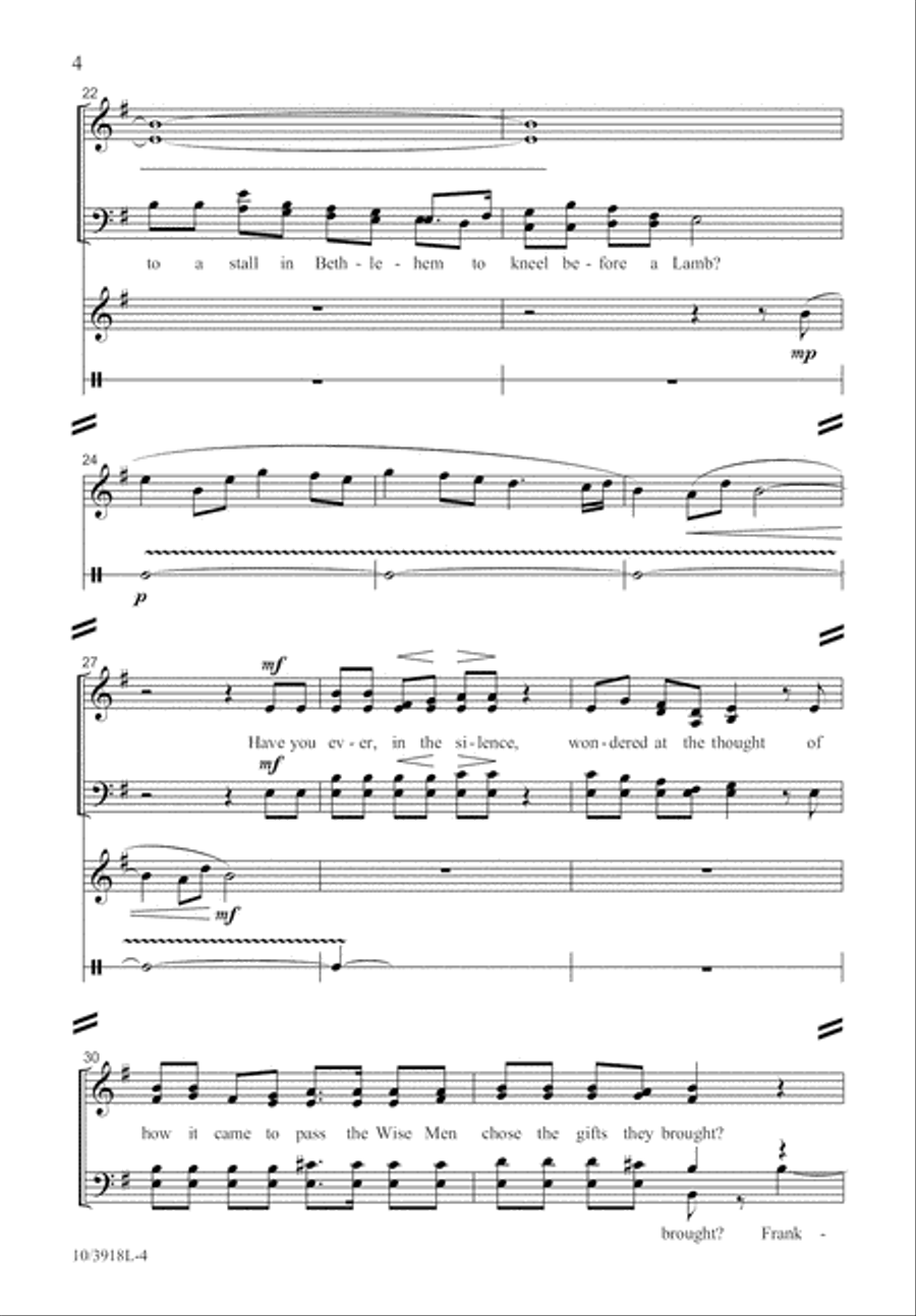 In the Silence 4-Part scores gallery preview page 4