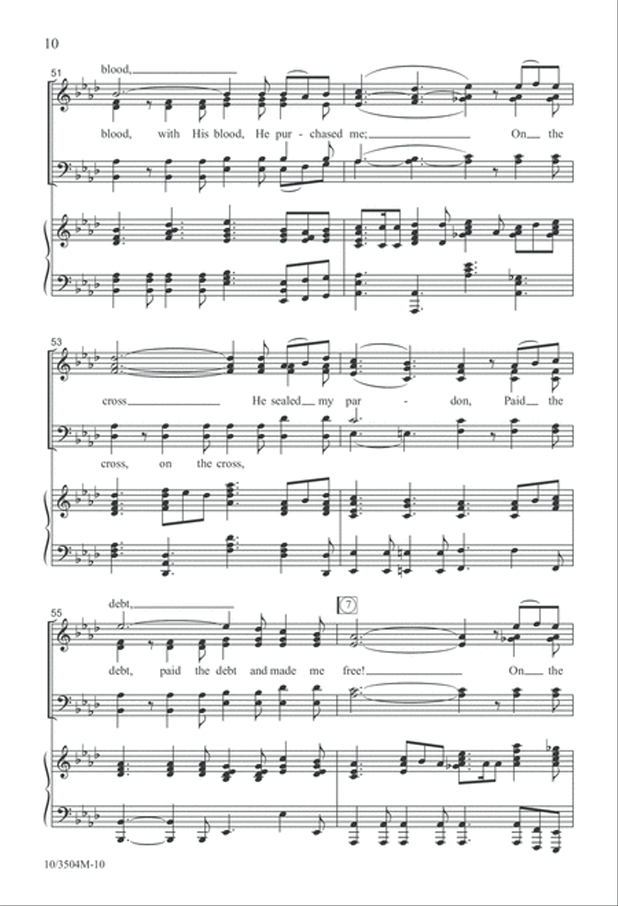 I Will Sing of My Redeemer 4-Part scores gallery preview page 11