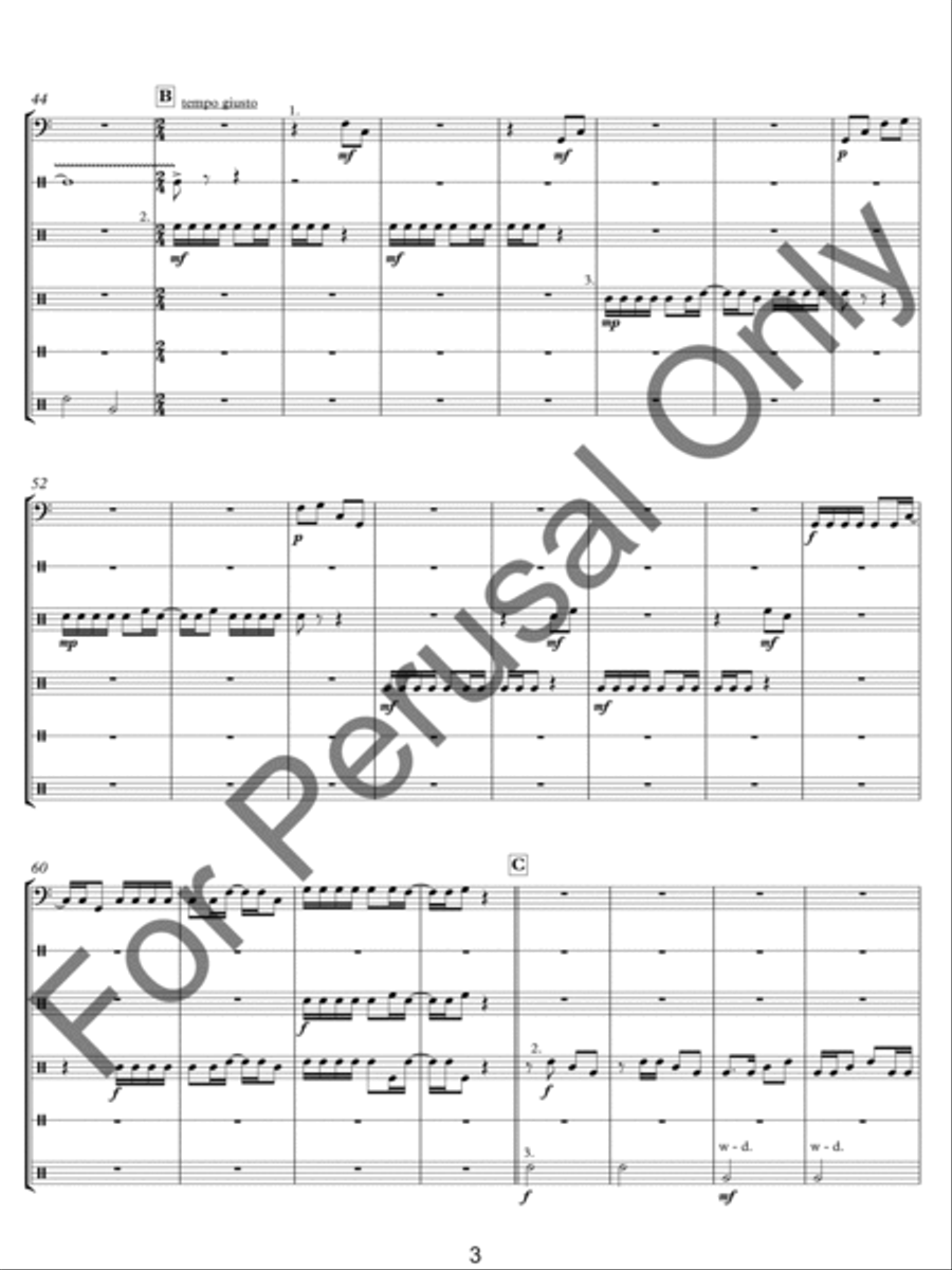 Divertimento Percussion scores gallery preview page 4