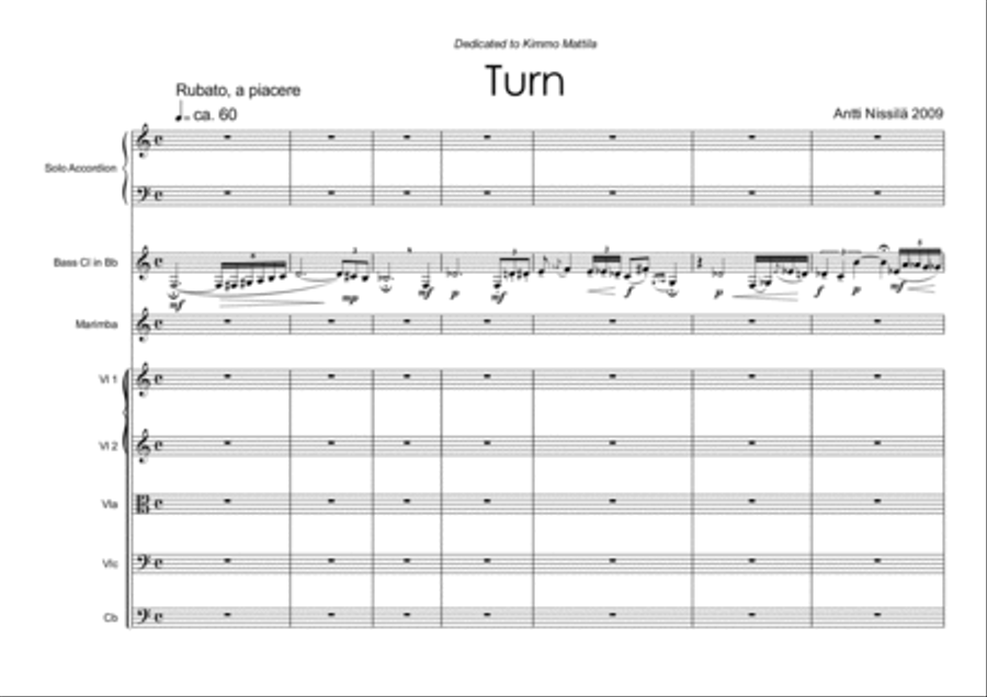 Turn Bass Clarinet scores gallery preview page 1