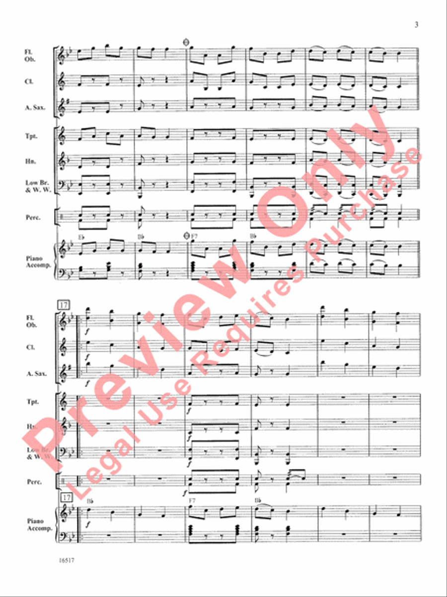Can-Can Concert Band scores gallery preview page 4