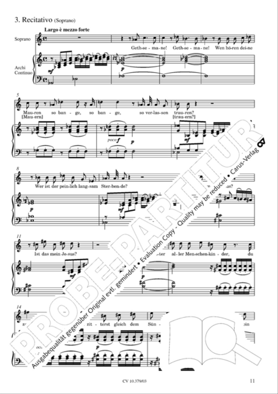 Der Tod Jesu 4-Part scores gallery preview page 12