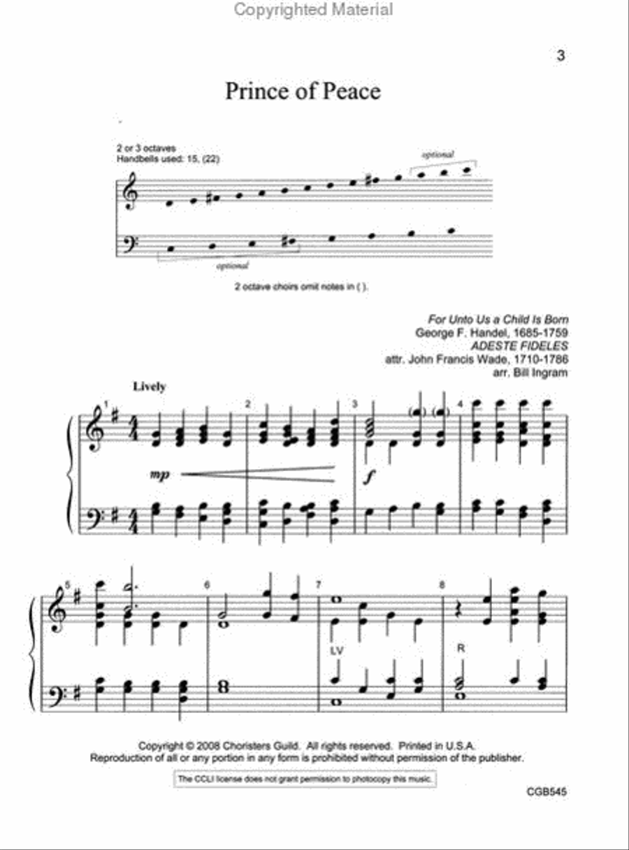 Prince of Peace (2-3 octaves) 3-Octaves scores gallery preview page 2