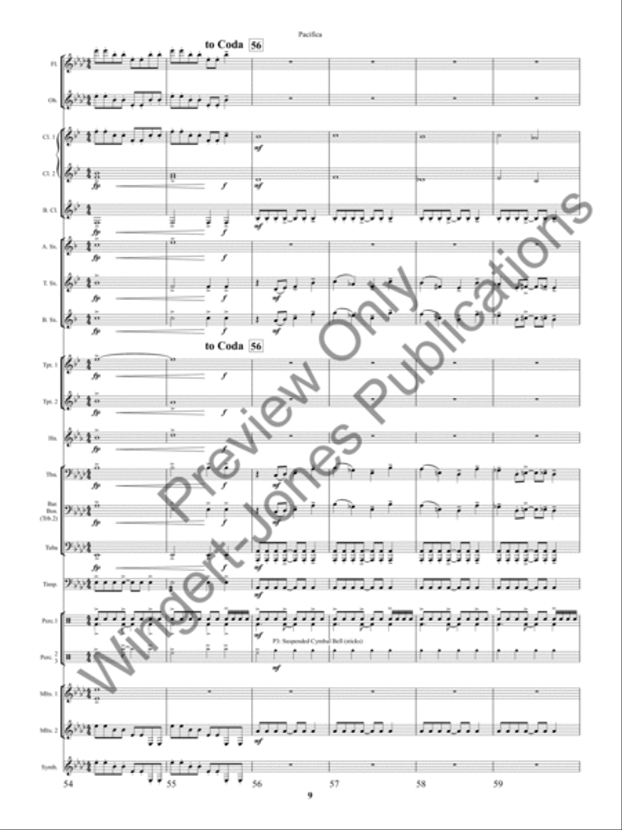 Pacifica Concert Band scores gallery preview page 12