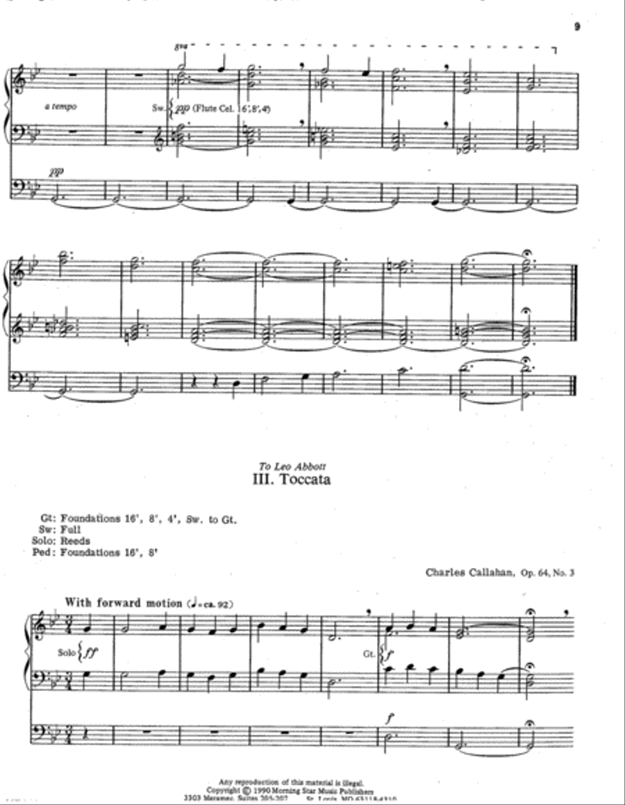 An Easter Suite Organ scores gallery preview page 4