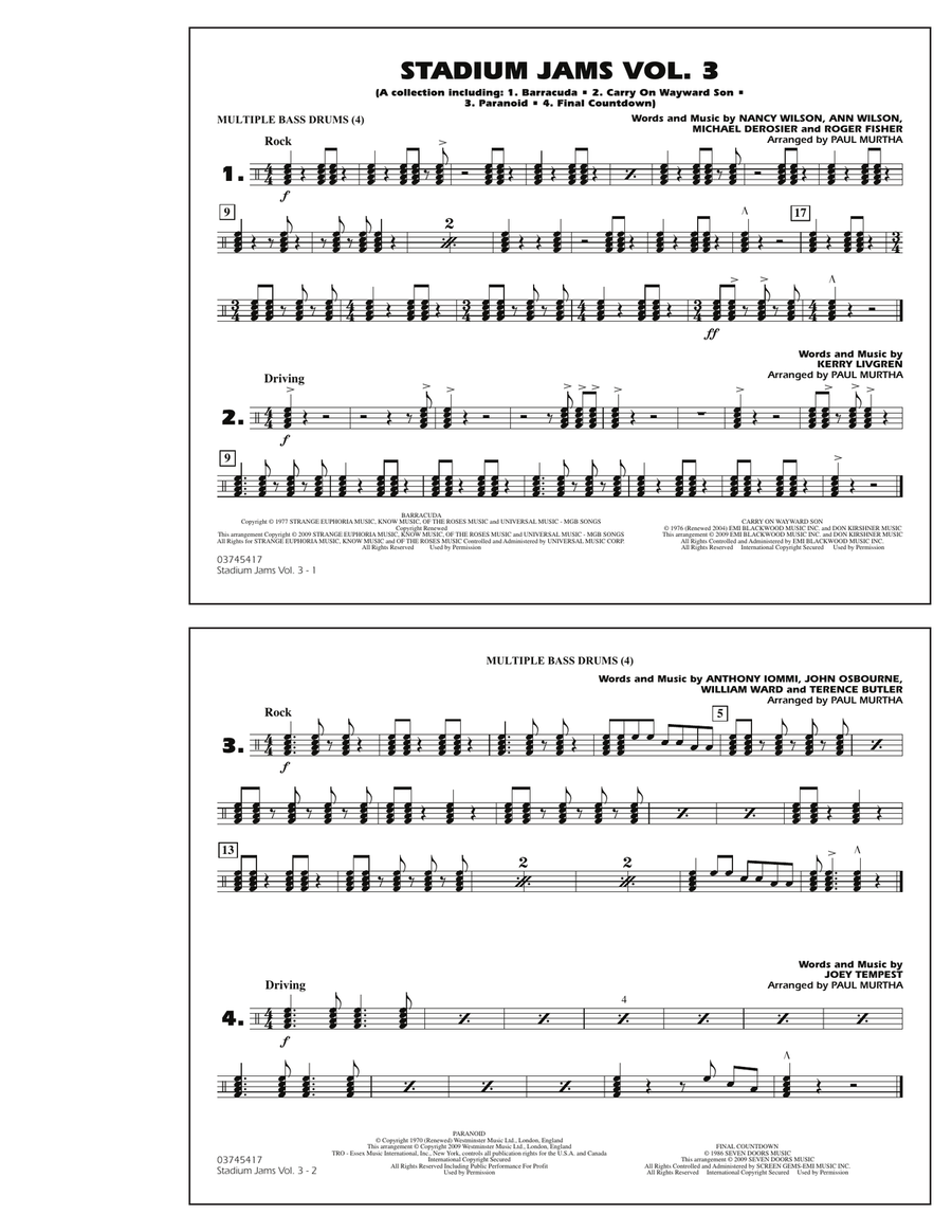 Stadium Jams - Volume 3 - Multiple Bass Drums