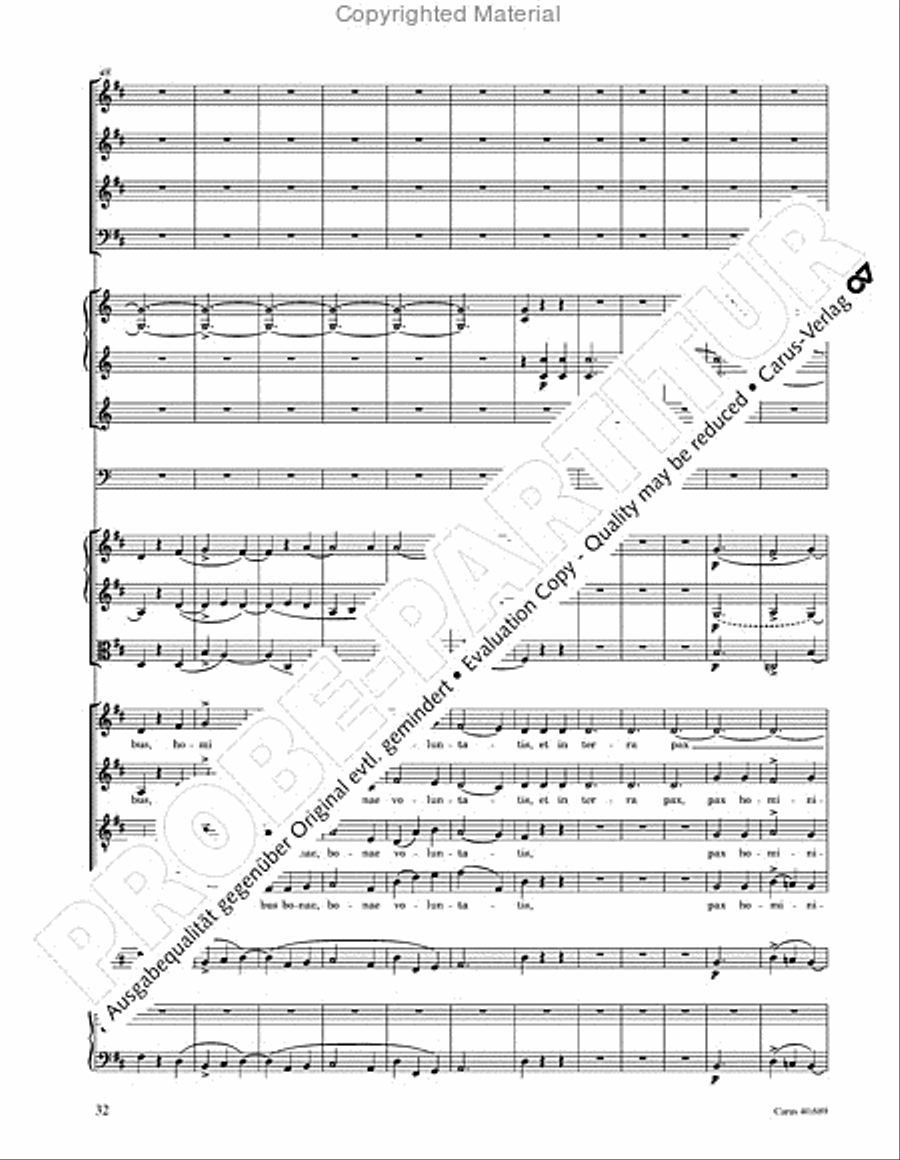 Missa solemnis Missa solemnis 4-Part scores gallery preview page 48