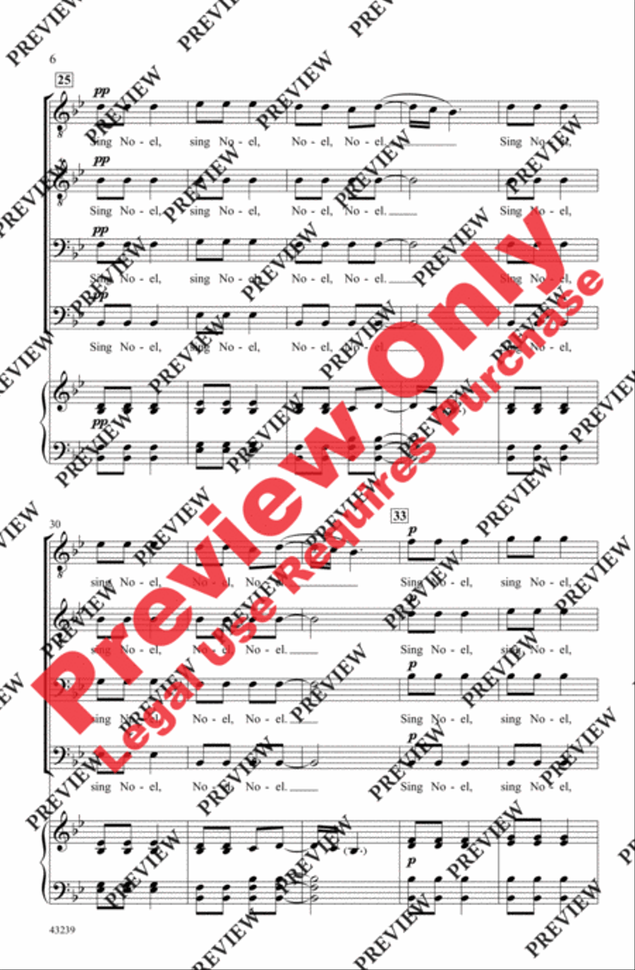 African Noel African Noel Men's Choir scores gallery preview page 6