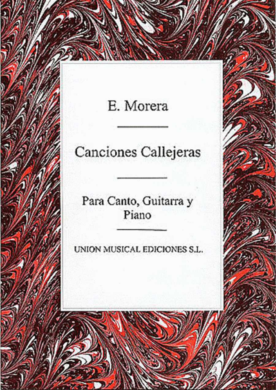 Enrique Morera: Canciones Callejeras Piano, Vocal, Guitar scores gallery preview page 1