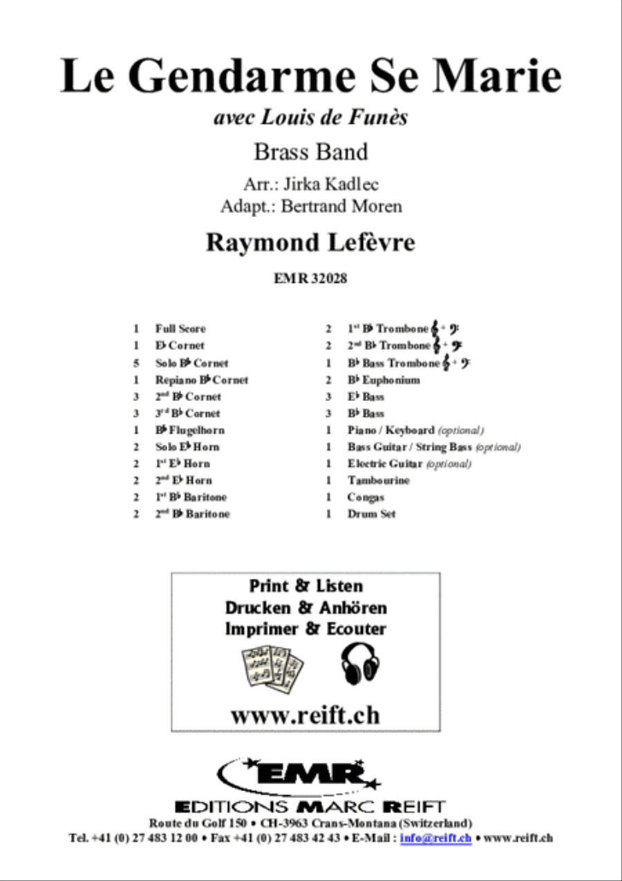 Le Gendarme Se Marie Brass Band scores gallery preview page 2