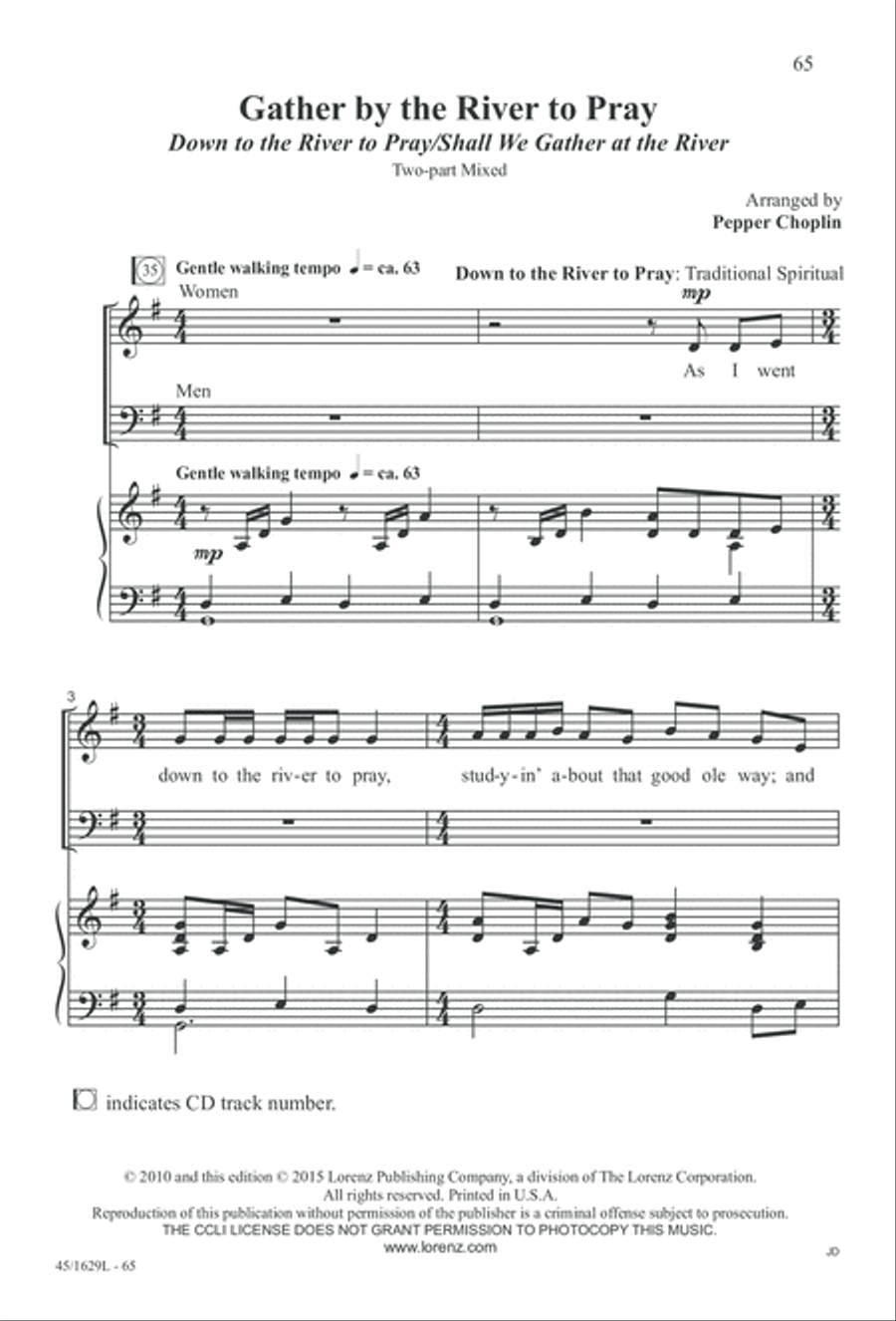Hymns We Love to Sing, Vol. 2 3-Part scores gallery preview page 65