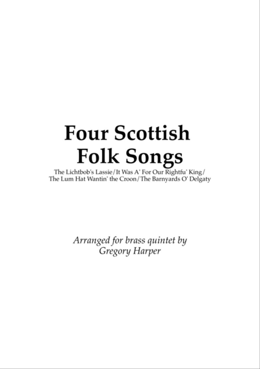 Four Scottish Songs Brass Ensemble scores gallery preview page 1