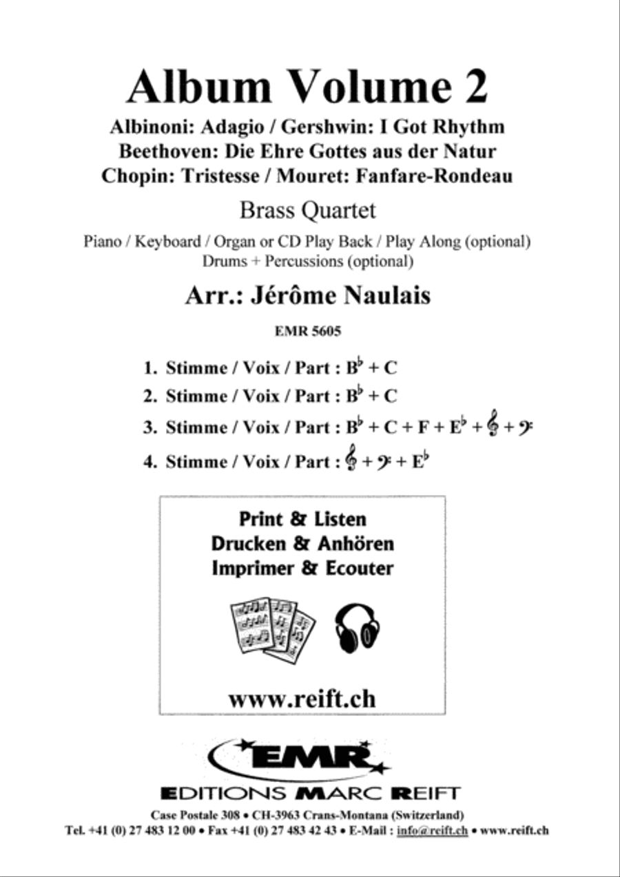 Album Volume 2 Brass Ensemble scores gallery preview page 2