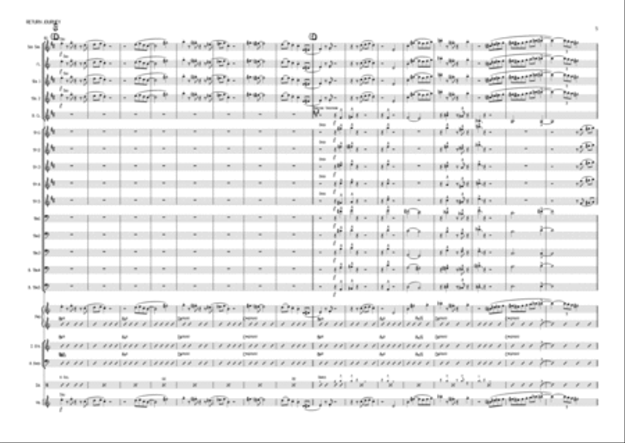 Return Journey - Big Band original by Daryl McKenzie Jazz Ensemble scores gallery preview page 6