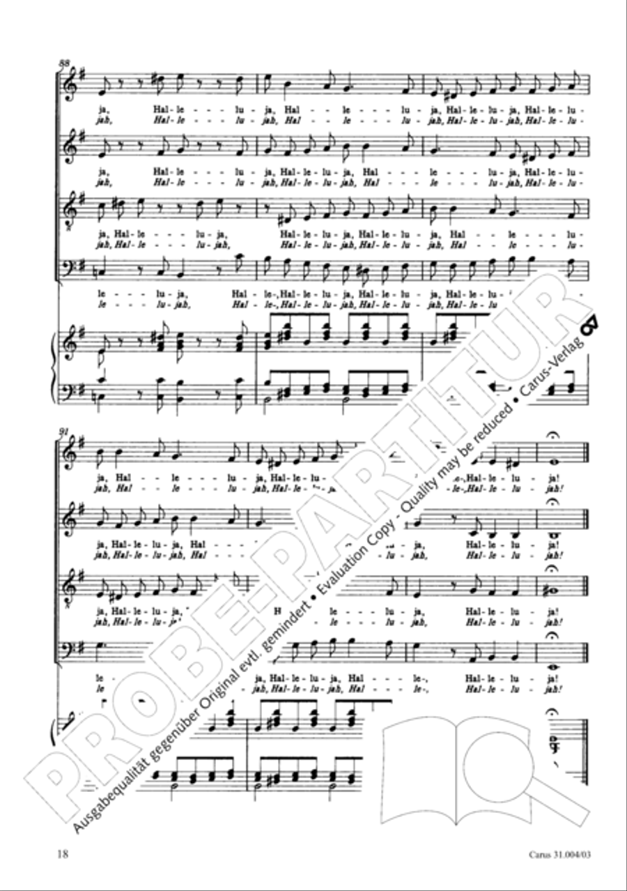 Christ lay in death's cold prison (Christ lag in Todesbanden) 4-Part scores gallery preview page 19