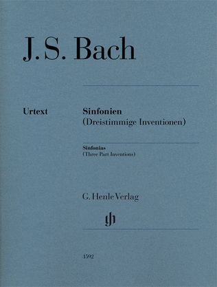 Book cover for Sinfonias (Three Part Inventions)