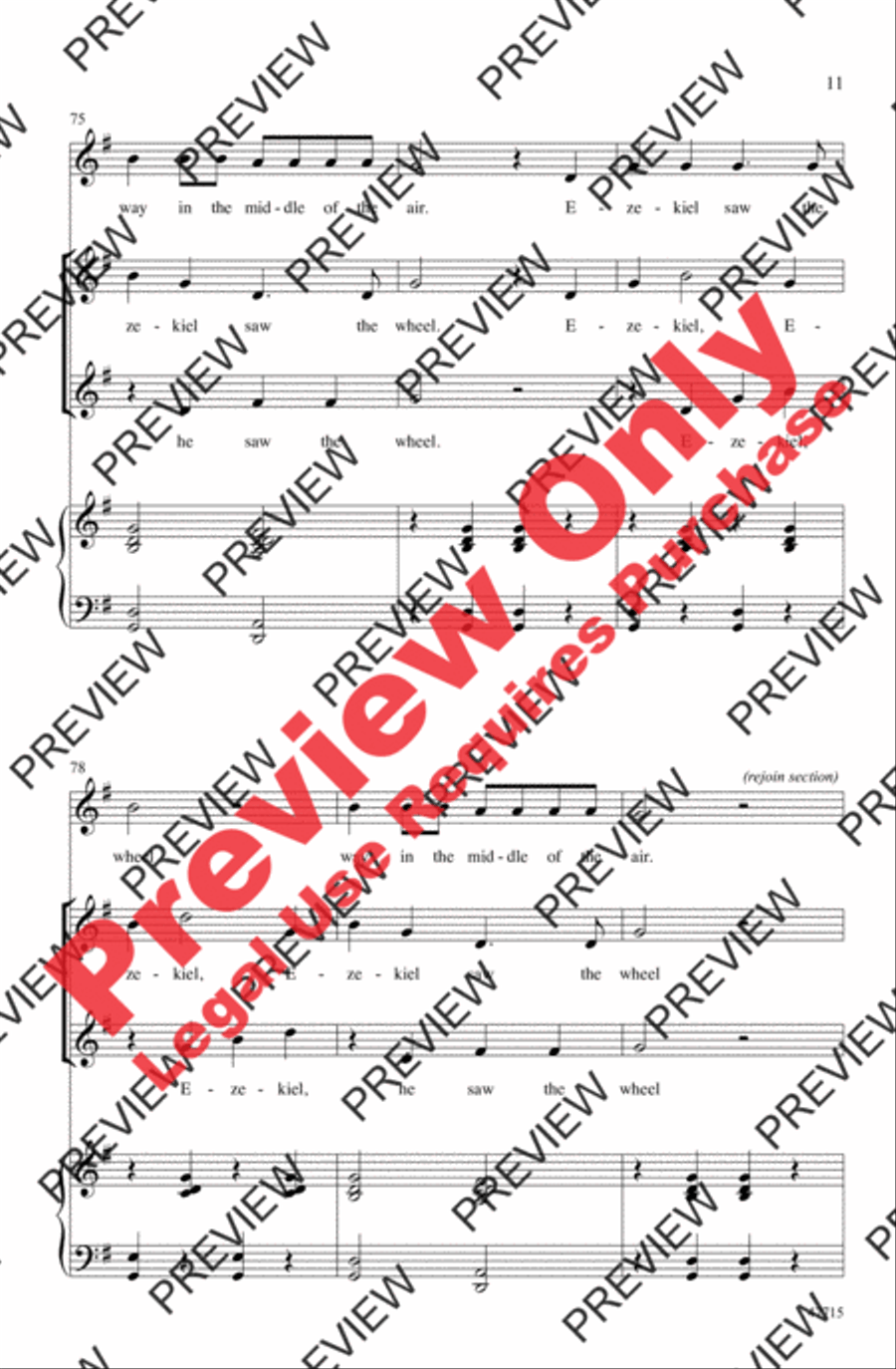 Ezekiel Saw the Wheel Ezekiel Saw the Wheel 2-Part scores gallery preview page 11