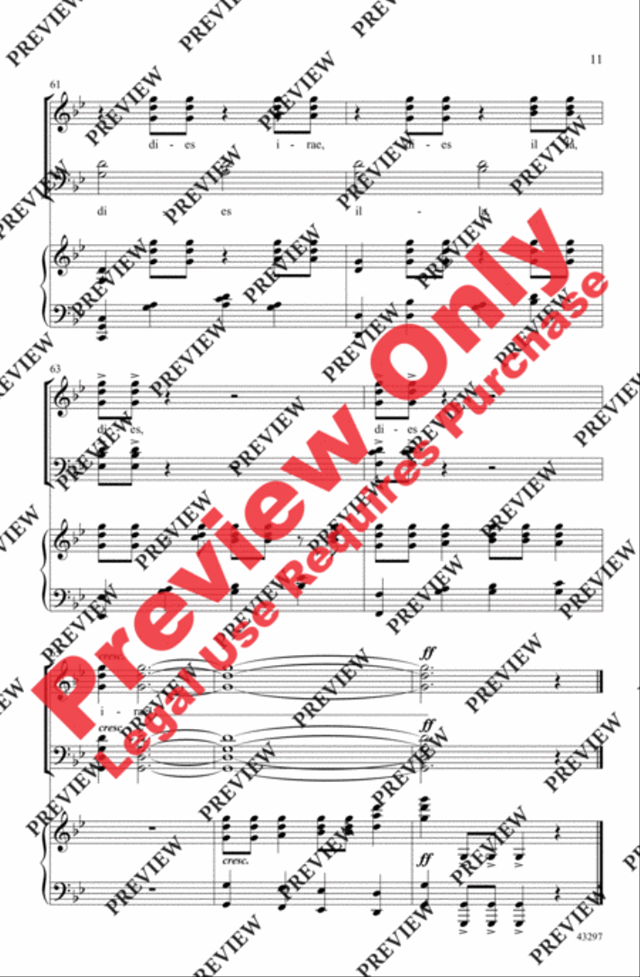 Dies Irae 4-Part scores gallery preview page 11