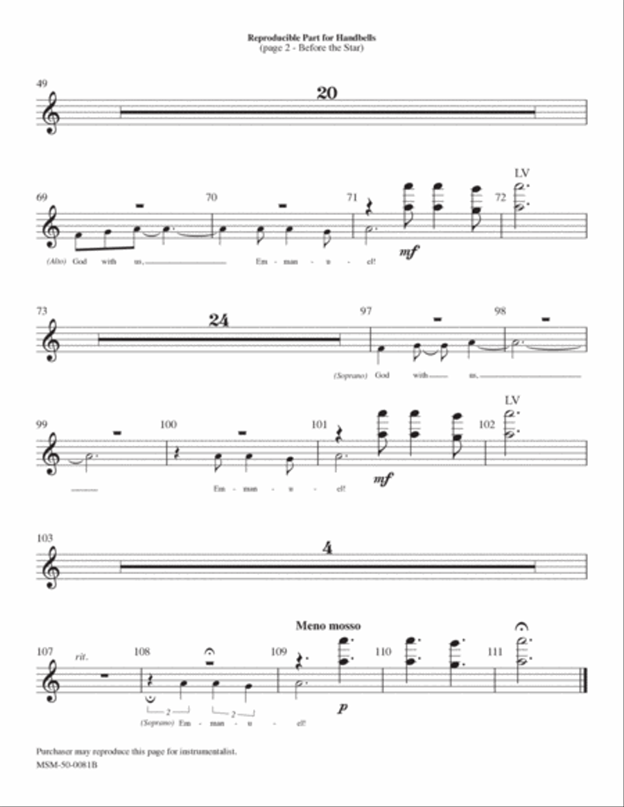 Before the Star Choir scores gallery preview page 6