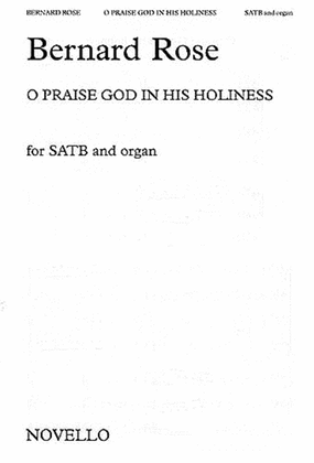 Book cover for O Praise God in His Holiness