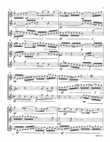 Bach - 15 Three-part Inventions for 3 flutes-full score image number null