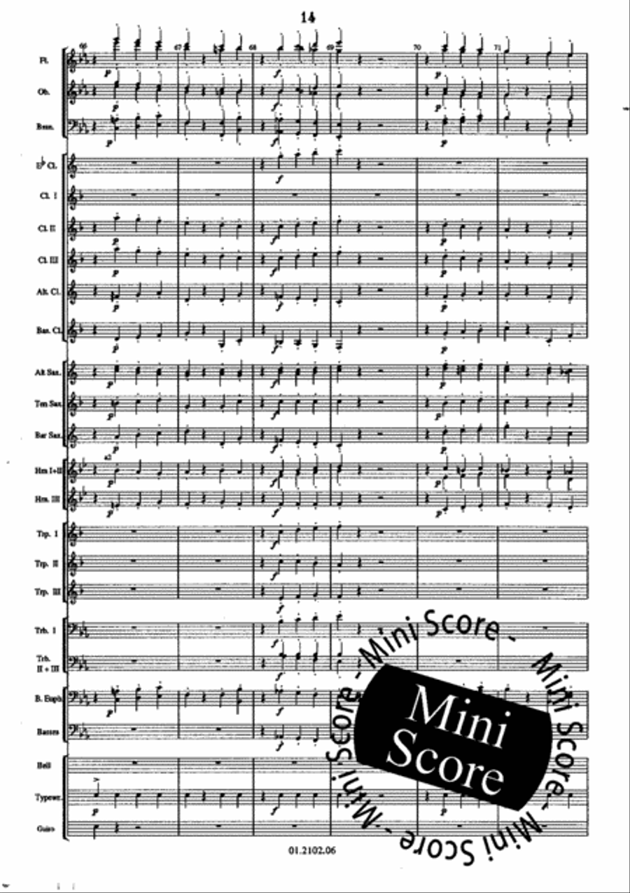 The Typewriter Concert Band scores gallery preview page 18