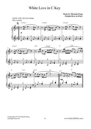 White Love - Romantic Piano Music in C Key