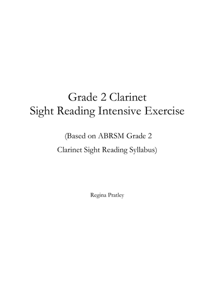Grade 2 Clarinet Sight Reading Intensive Exercise