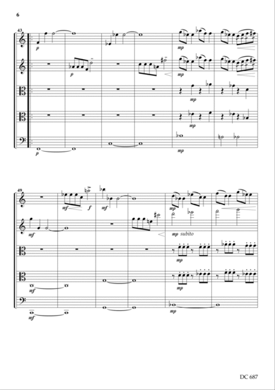 STRING QUINTET (score)