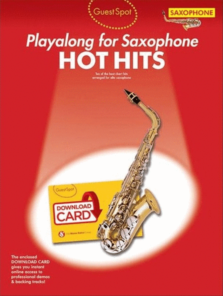 Guest Spot Playalong For Saxophone Hot Hits Alto Saxophone scores gallery preview page 1