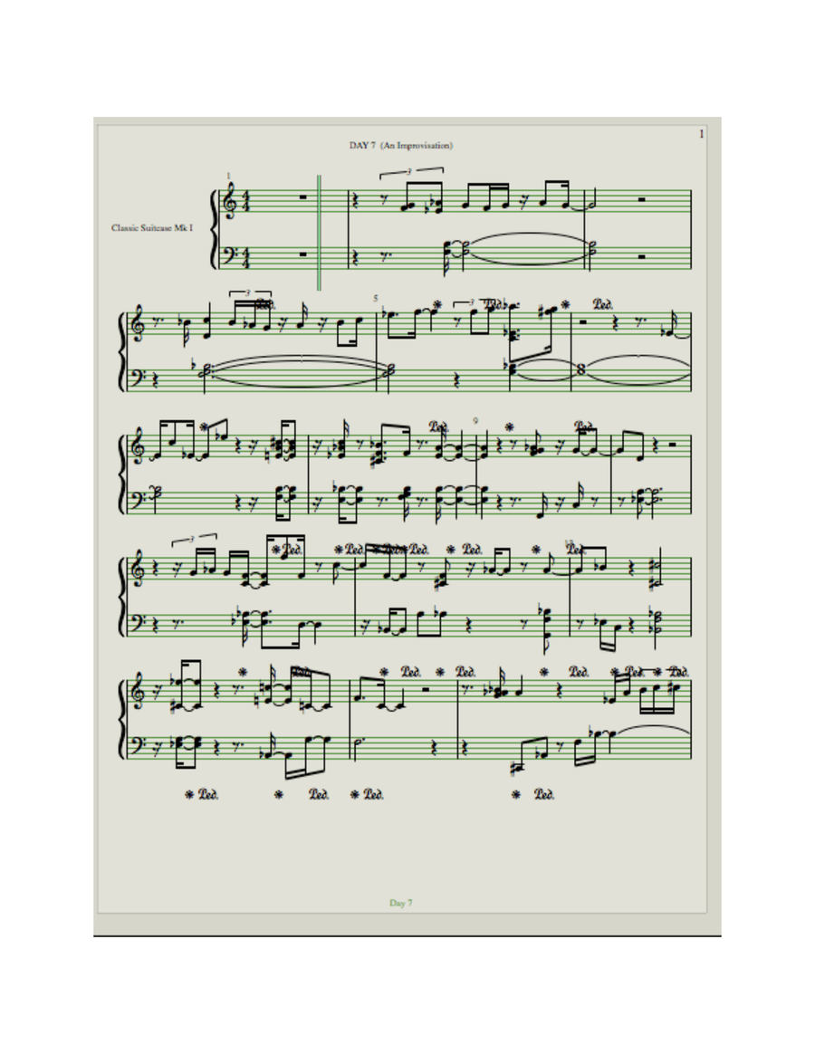 Day 7 . (An Improvisation)