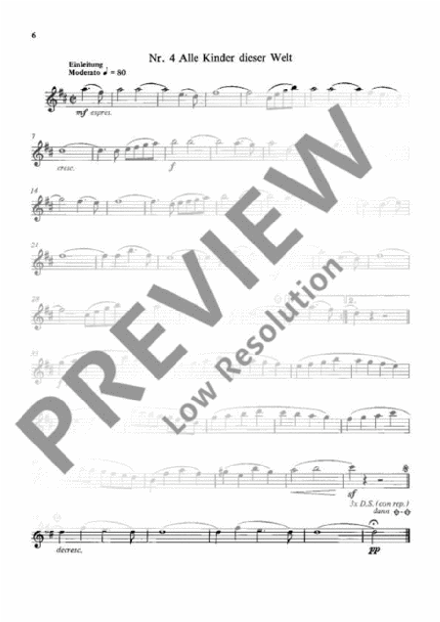 Frieden auf dieser Welt Flute scores gallery preview page 7