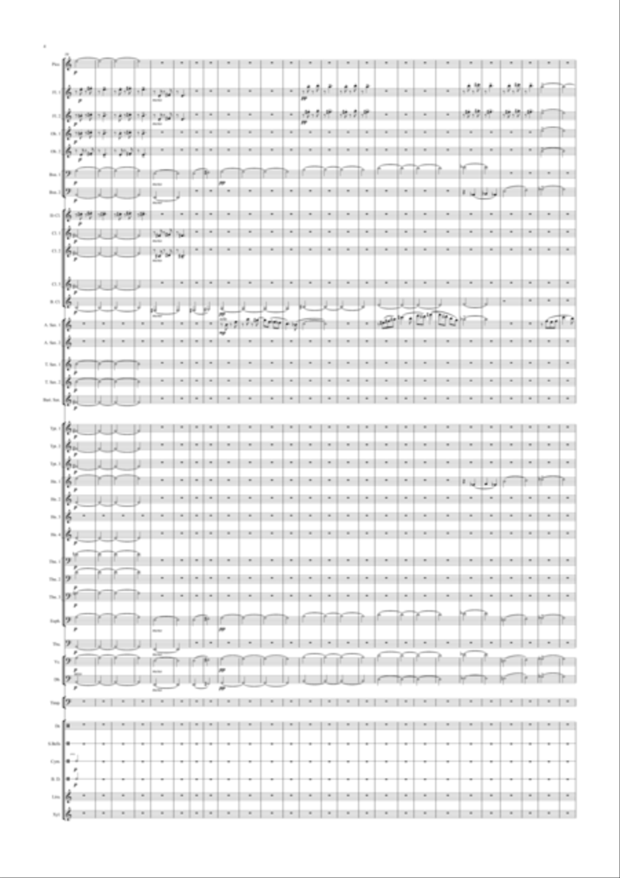 Divertimento circense, para banda sinfónica Concert Band scores gallery preview page 4