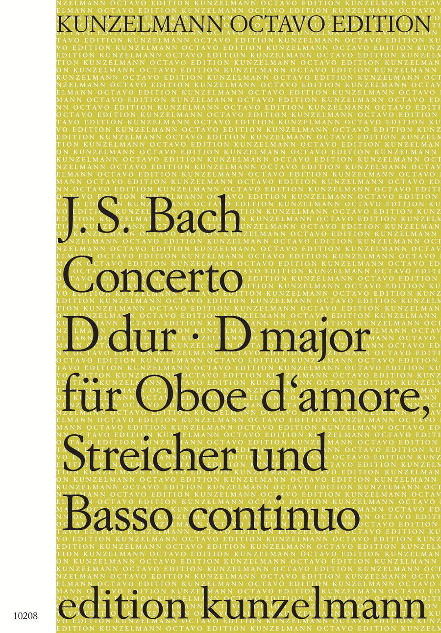 Concerto for oboe d'amore in D major String Orchestra scores gallery preview page 1