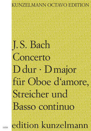 Book cover for Concerto for oboe d'amore in D major