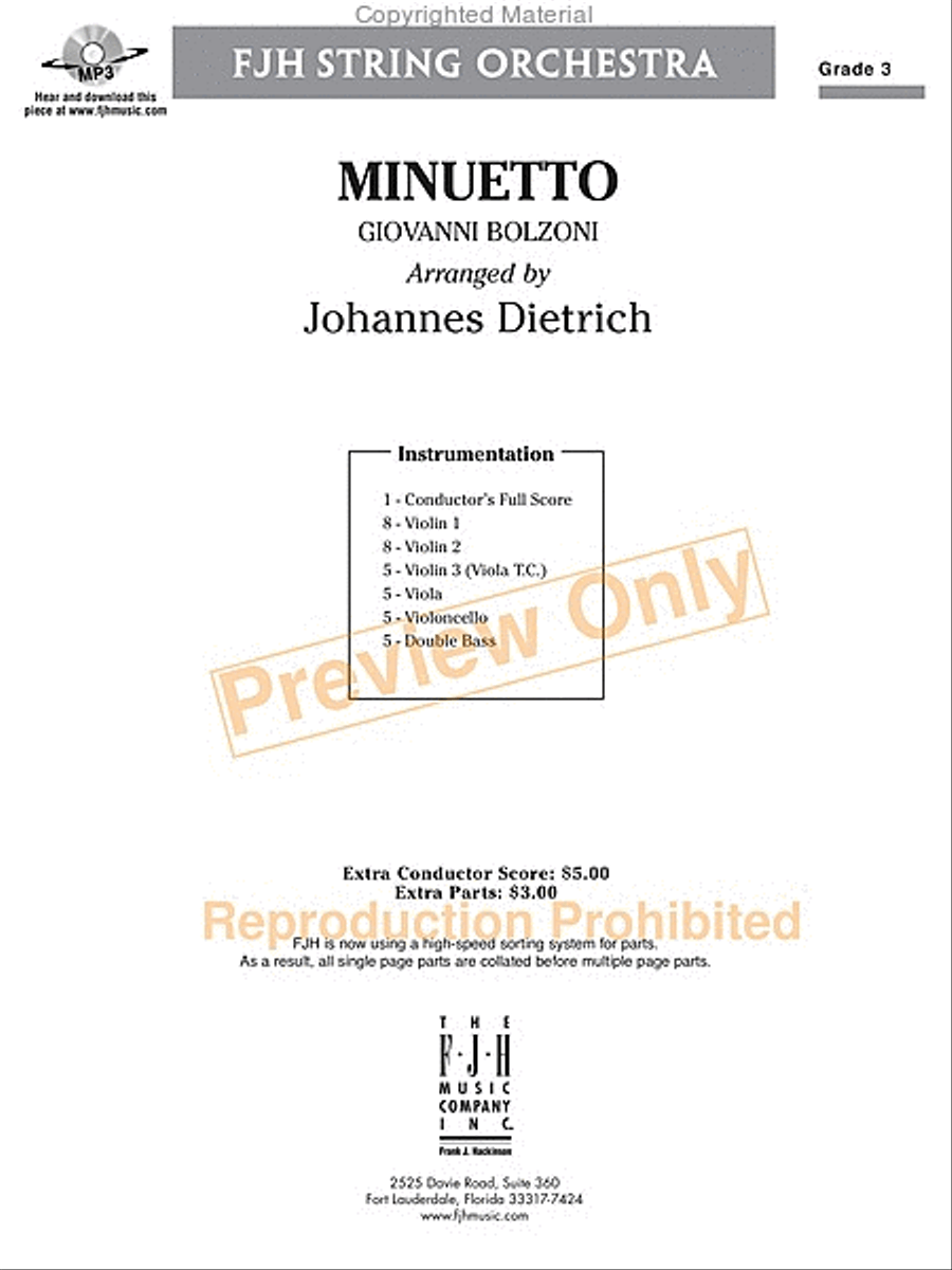 Minuetto String Orchestra scores gallery preview page 2