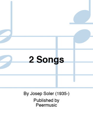 Book cover for 2 Songs