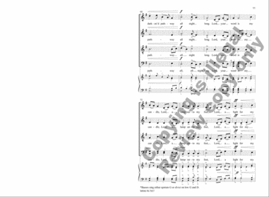 Your Word Is a Candle 4-Part scores gallery preview page 12