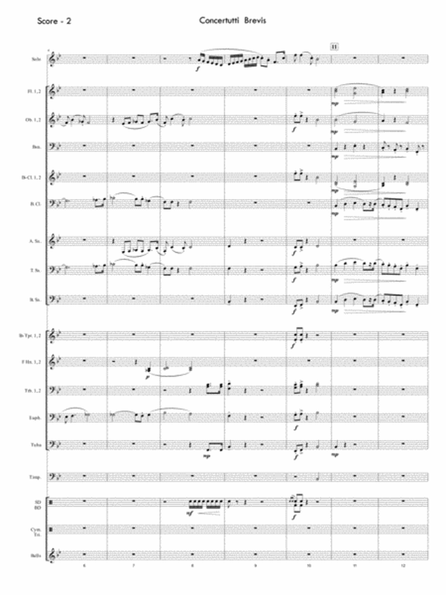 Concertutti Brevis (concerto for trumpet and wind ensemble) image number null