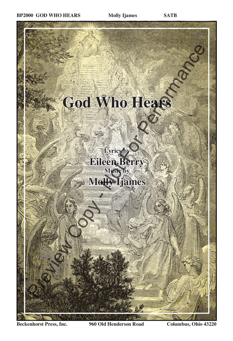 God Who Hears 4-Part scores gallery preview page 2