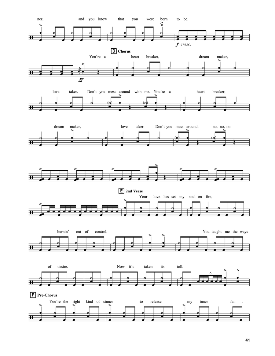 Heartbreaker Drum Set scores gallery preview page 2