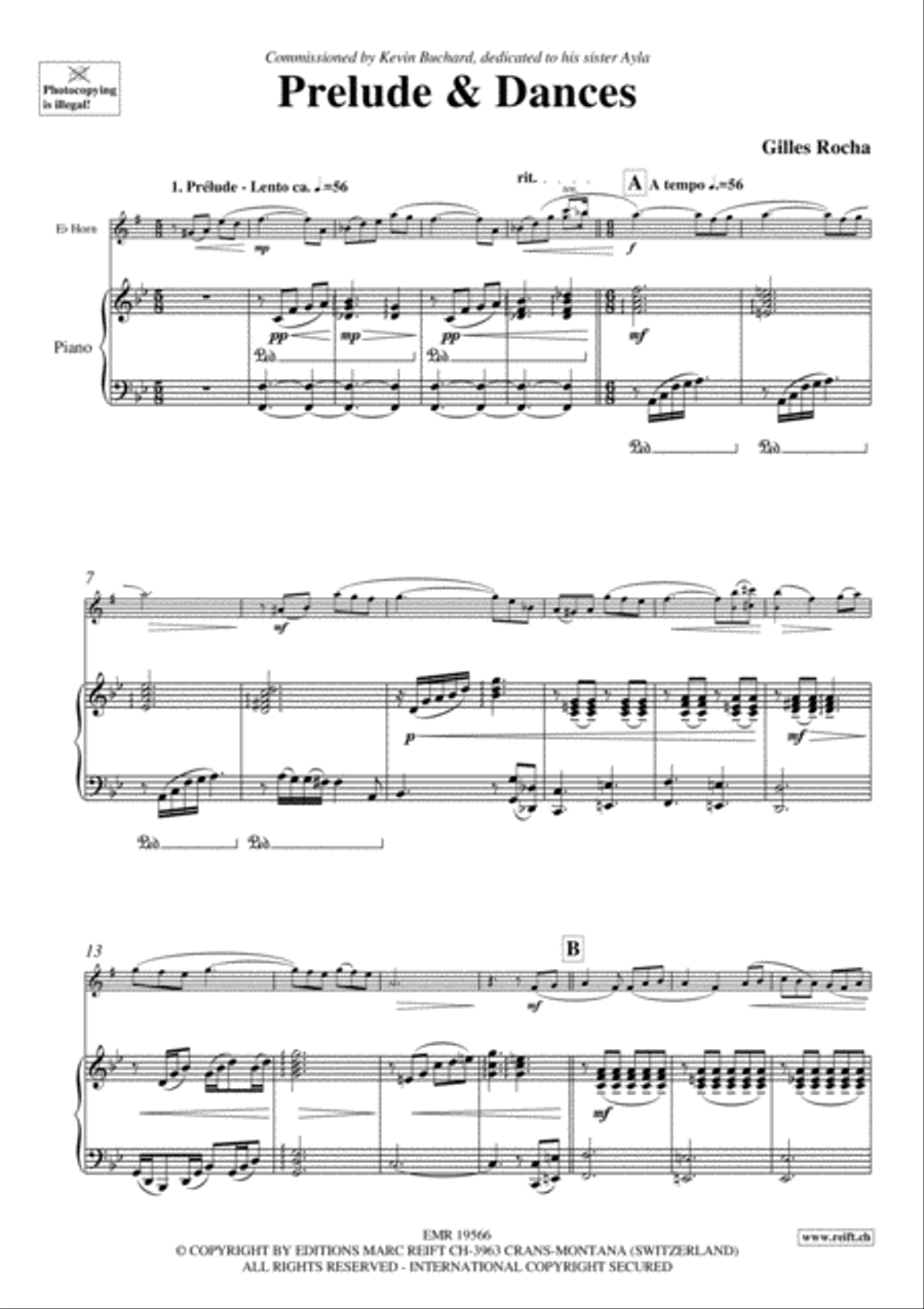 Prelude & Dances Prelude & Dances Horn scores gallery preview page 3