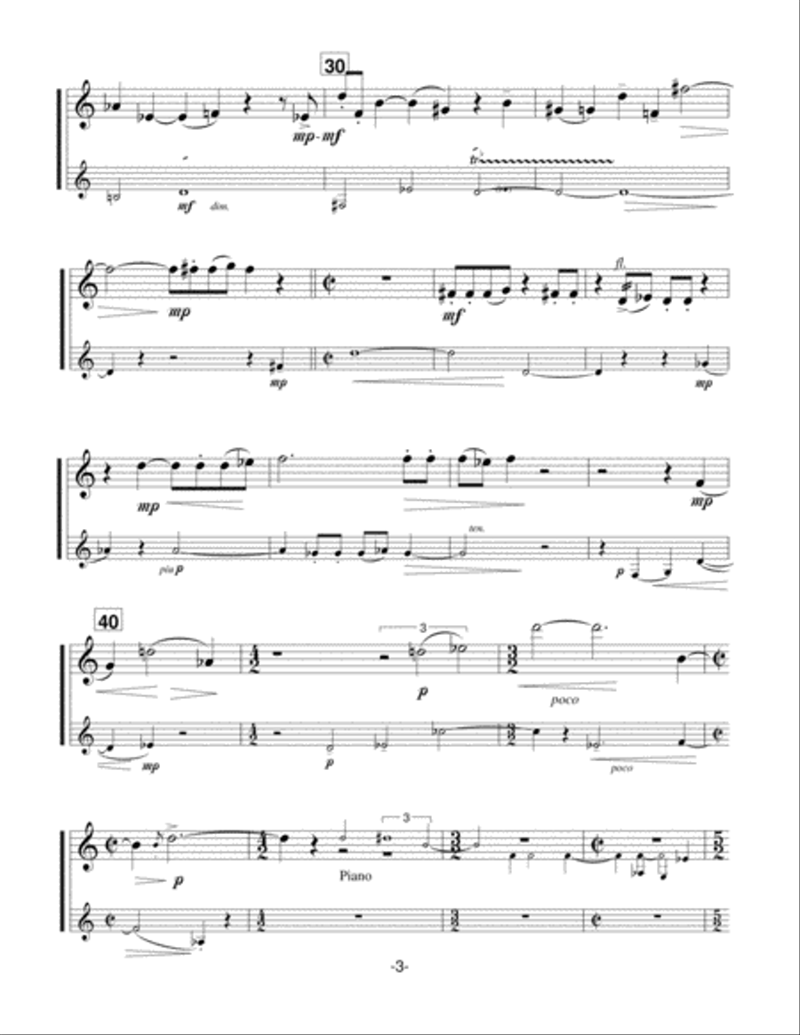 [Fennelly] Three's Company Woodwind Duet scores gallery preview page 5