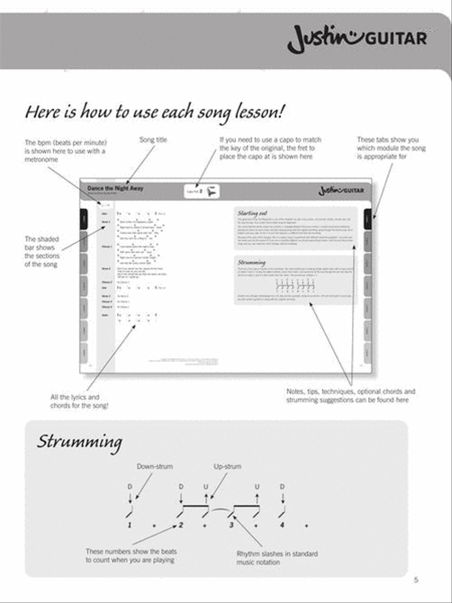 The JustinGuitar Easy Guitar Songbook Electric Guitar scores gallery preview page 7